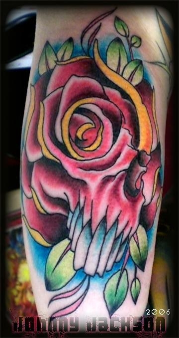 Skull Morph tattoo 2003